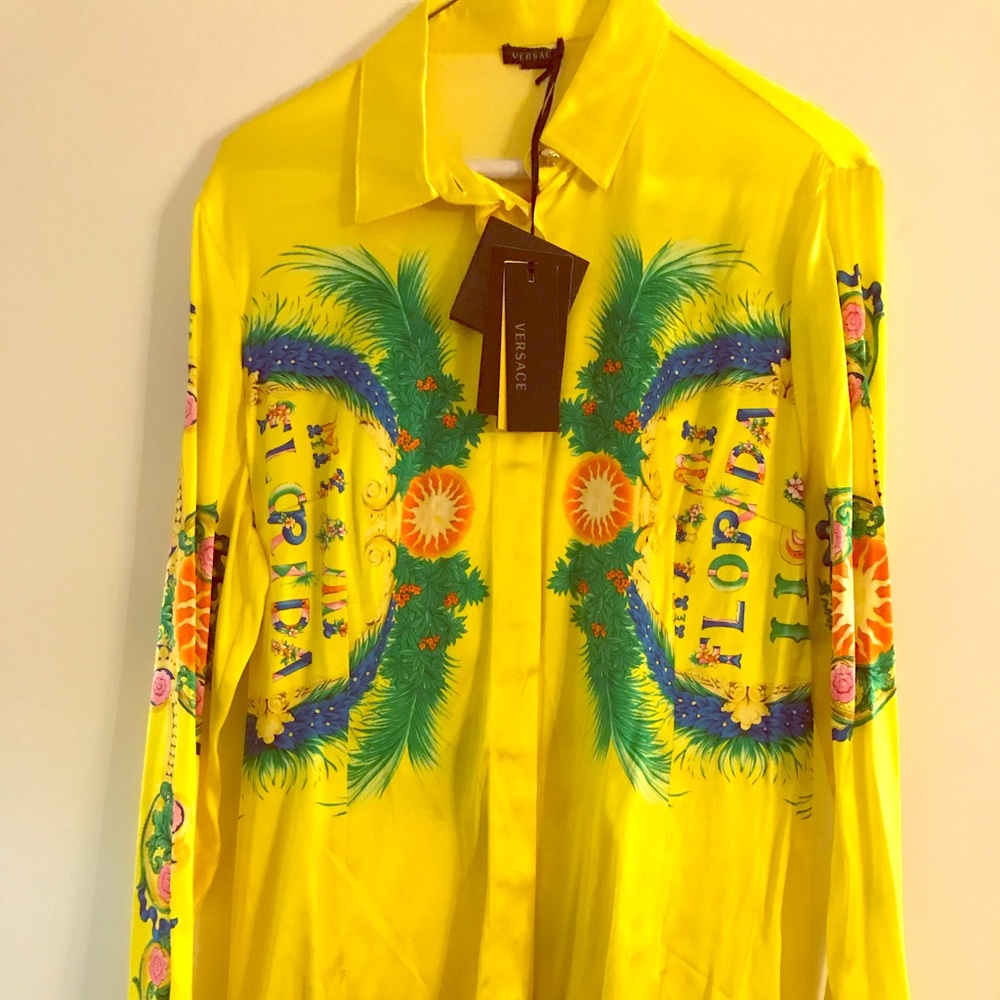 Versace limited edition Miami silk shirt.